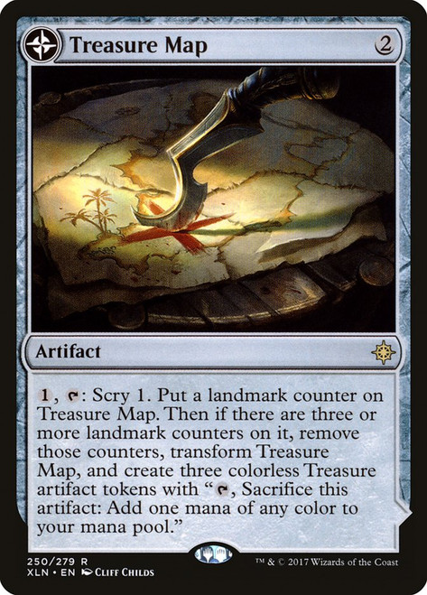 Treasure Map // Treasure Cove\nIxalan\nSingle\nMagic The Gathering