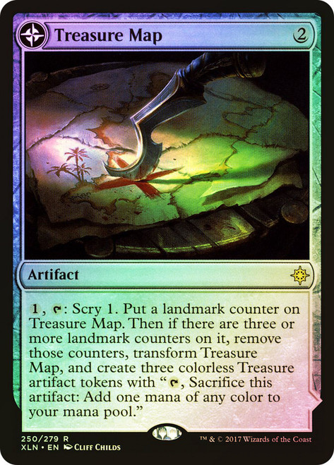 Treasure Map // Treasure Cove\nIxalan\nSingle\nMagic The Gathering