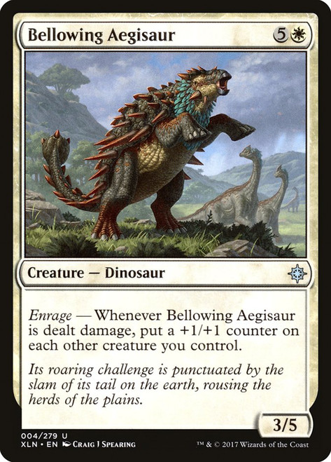 Bellowing Aegisaur\nIxalan\nSingle\nMagic The Gathering