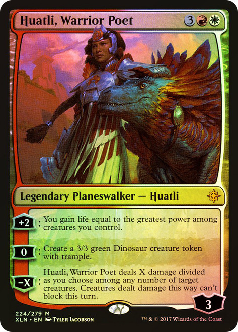 Huatli, Warrior Poet\nIxalan\nSingle\nMagic The Gathering
