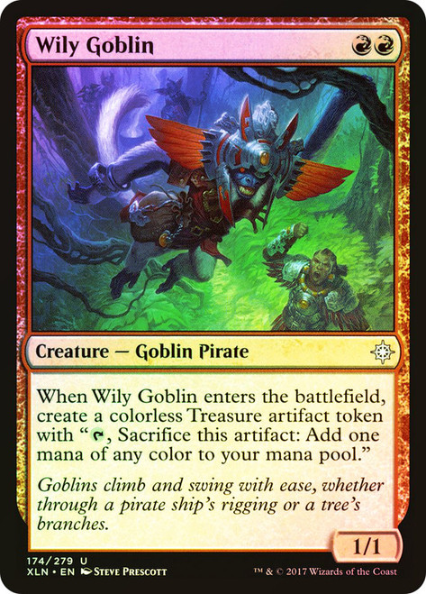 Wily Goblin\nIxalan\nSingle\nMagic The Gathering