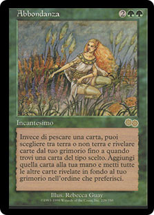 Abundance
Urza's Saga - Italian
Single
Magic The Gathering