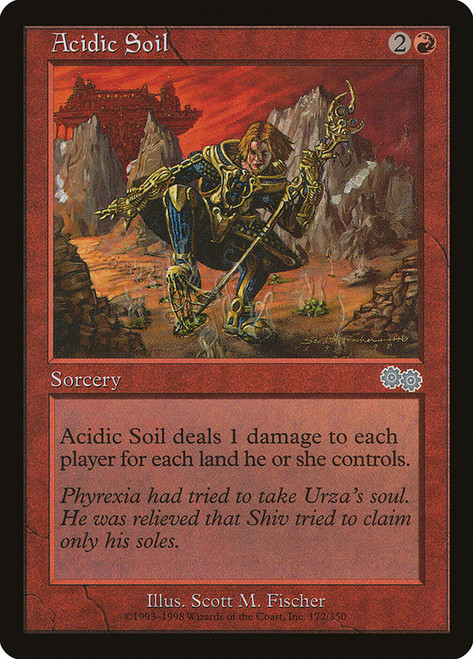 Acidic Soil\nUrza's Saga\nSingle\nMagic The Gathering