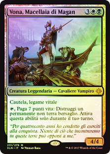 Vona, Butcher of Magan
Ixalan (Foil) - Italian
Single
Magic The Gathering