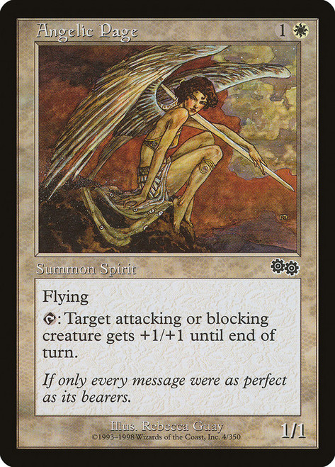 Angelic Page\nUrza's Saga\nSingle\nMagic The Gathering