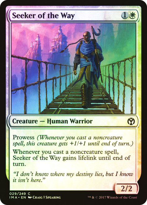 Seeker of the Way\nIconic Masters\nSingle\nMagic The Gathering