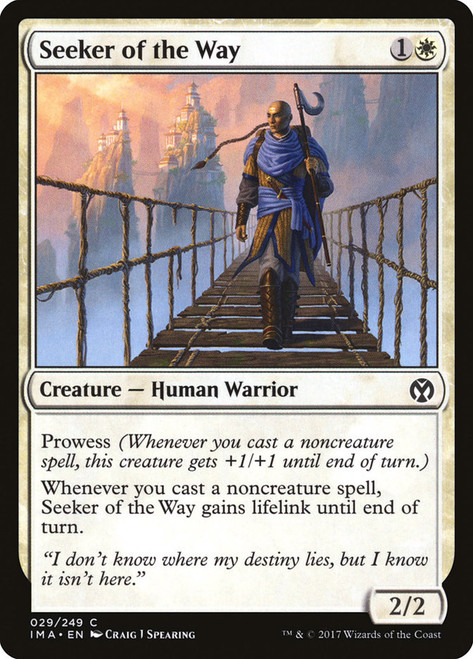 Seeker of the Way\nIconic Masters\nSingle\nMagic The Gathering