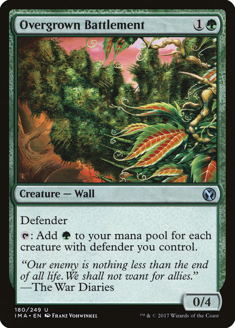 Overgrown Battlement\nIconic Masters\nSingle\nMagic The Gathering