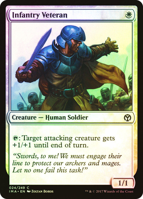 Infantry Veteran\nIconic Masters\nSingle\nMagic The Gathering
