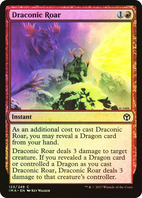 Draconic Roar\nIconic Masters\nSingle\nMagic The Gathering