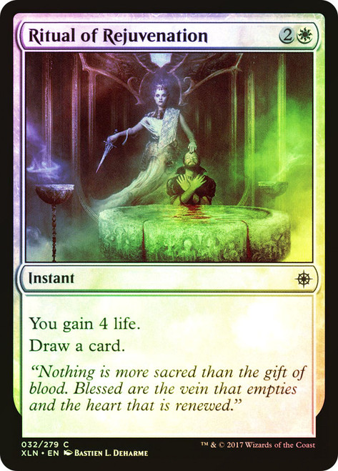 Ritual of Rejuvenation\nIxalan\nSingle\nMagic The Gathering