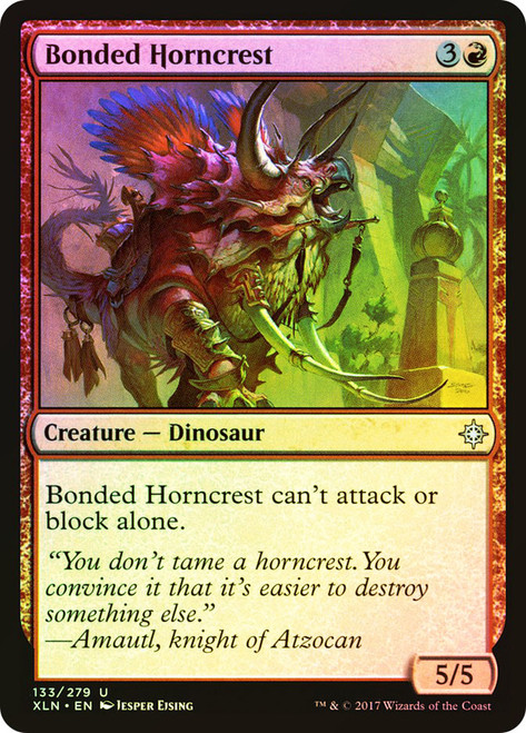Bonded Horncrest\nIxalan\nSingle\nMagic The Gathering