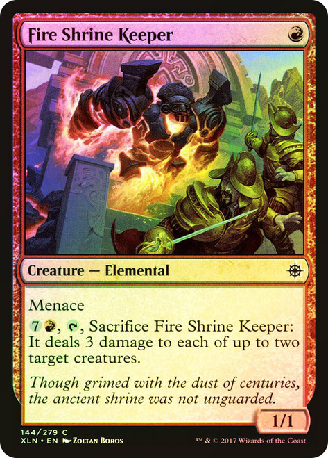 Fire Shrine Keeper\nIxalan\nSingle\nMagic The Gathering