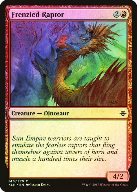 Frenzied Raptor\nIxalan\nSingle\nMagic The Gathering