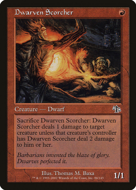 Dwarven Scorcher\nJudgment\nSingle\nMagic The Gathering