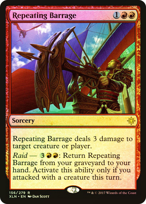 Repeating Barrage\nIxalan\nSingle\nMagic The Gathering