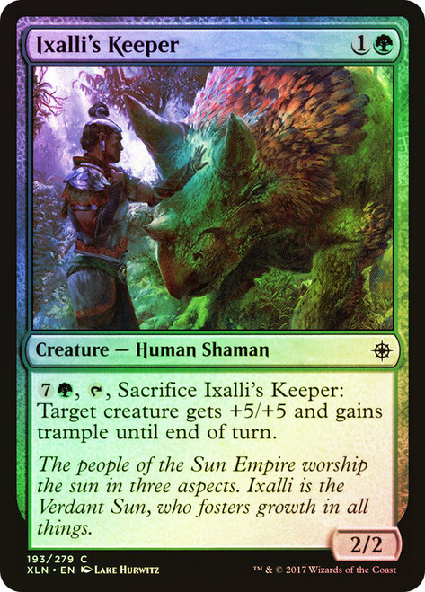 Ixalli's Keeper\nIxalan\nSingle\nMagic The Gathering