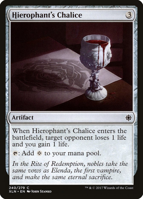 Hierophant's Chalice\nIxalan\nSingle\nMagic The Gathering