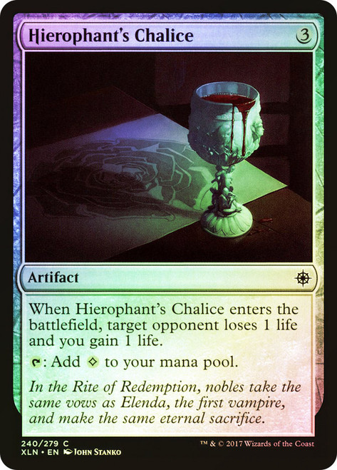 Hierophant's Chalice\nIxalan\nSingle\nMagic The Gathering