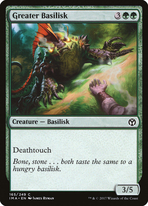 Greater Basilisk\nIconic Masters\nSingle\nMagic The Gathering