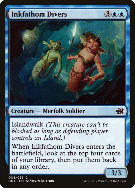 Inkfathom Divers\nDuel Decks: Merfolk vs. Goblins\nSingle\nMagic The Gathering