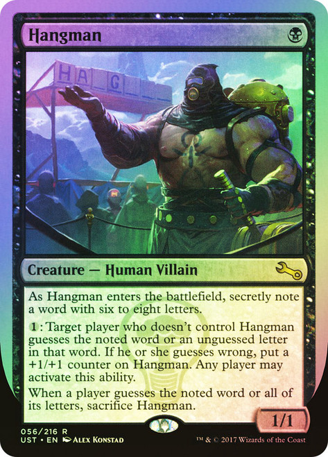 Hangman\nUnstable\nSingle\nMagic The Gathering