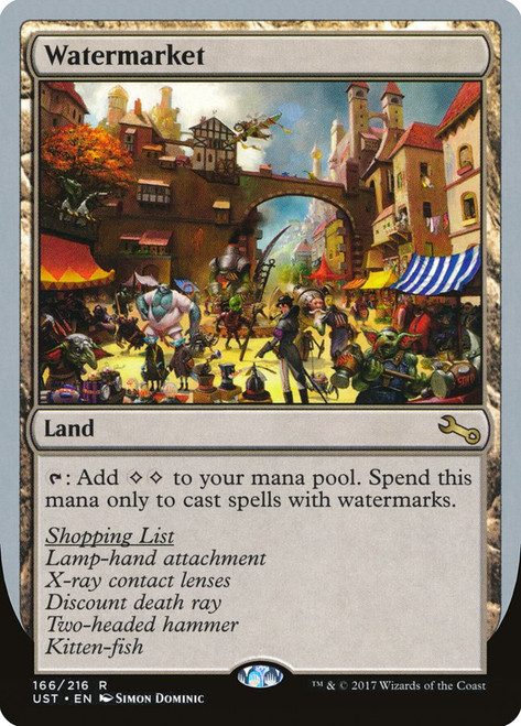 Watermarket
Unstable
Single
Magic: The Gathering