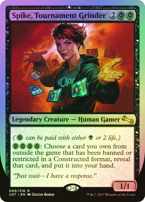 Spike, Tournament Grinder\nUnstable\nSingle\nMagic The Gathering