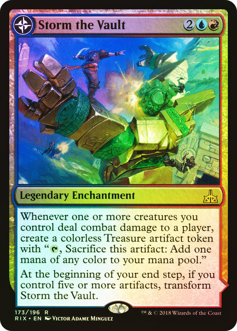 Storm the Vault // Vault of Catlacan\nRivals of Ixalan\nSingle\nMagic The Gathering