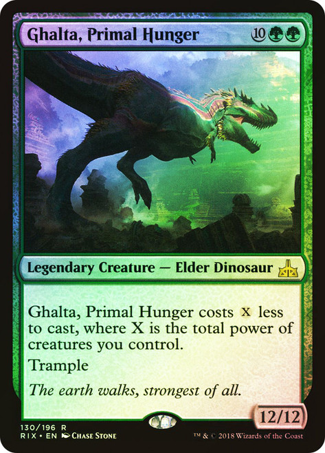 Ghalta, Primal Hunger\nRivals of Ixalan\nSingle\nMagic The Gathering