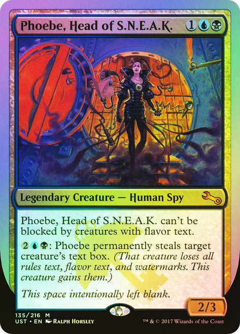 Phoebe, Head of S.N.E.A.K.\nUnstable\nSingle\nMagic The Gathering