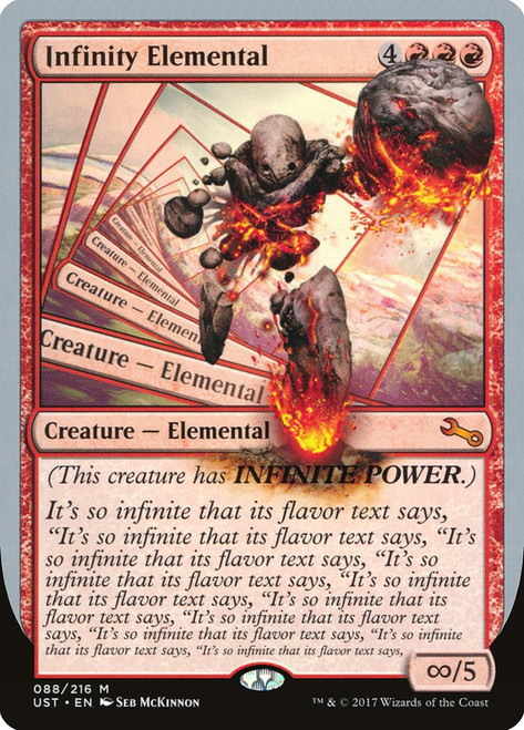 Infinity Elemental\nUnstable\nSingle\nMagic The Gathering