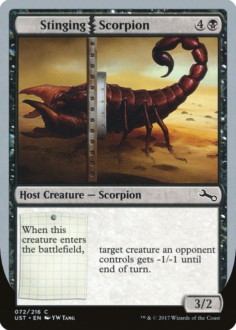 Stinging Scorpion\nUnstable\nSingle\nMagic The Gathering