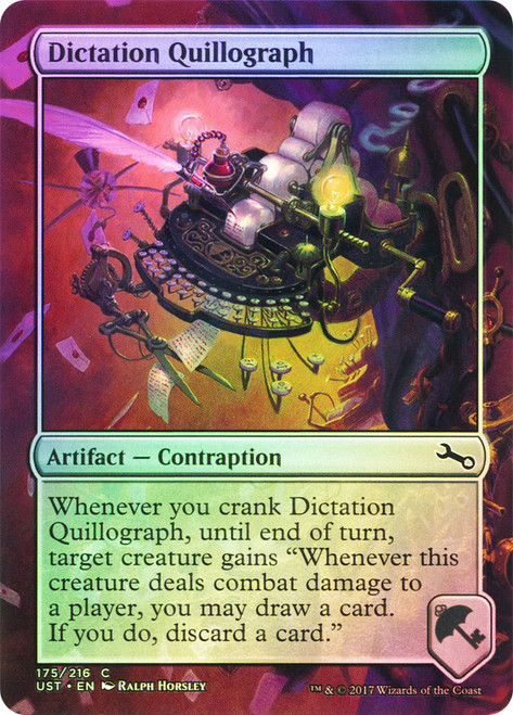 Dictation Quillograph\nUnstable\nSingle\nMagic The Gathering