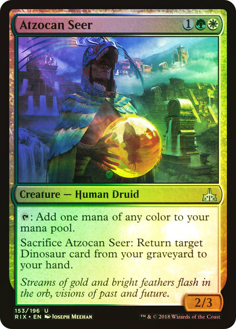 Atzocan Seer\nRivals of Ixalan\nSingle\nMagic The Gathering