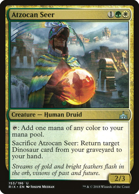 Atzocan Seer\nRivals of Ixalan\nSingle\nMagic The Gathering