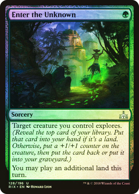 Enter the Unknown\nRivals of Ixalan\nSingle\nMagic The Gathering