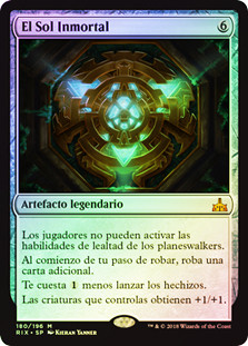 The Immortal Sun
Rivals of Ixalan (Foil) - Spanish
Single
Magic The Gathering