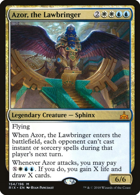 Azor, the Lawbringer\nRivals of Ixalan\nSingle\nMagic The Gathering