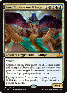Azor, the Lawbringer
Rivals of Ixalan - Italian
Single
Magic The Gathering