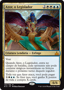 Azor, the Lawbringer
Rivals of Ixalan - Portuguese
Single
Magic The Gathering
