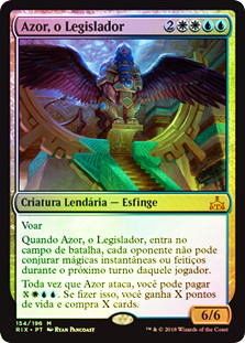 Azor, the Lawbringer
Rivals of Ixalan (Foil) - Portuguese
Single
Magic The Gathering