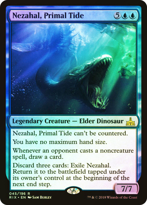 Nezahal, Primal Tide\nRivals of Ixalan\nSingle\nMagic The Gathering
