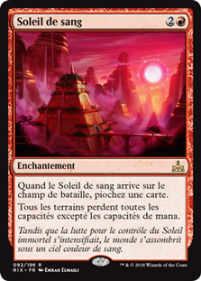 Blood Sun
Rivals of Ixalan - French
Single
Magic The Gathering