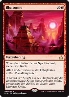 Blood Sun
Rivals of Ixalan - German
Single
Magic The Gathering