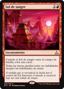 Blood Sun
Rivals of Ixalan - Spanish
Single
Magic The Gathering