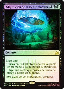 Mastermind's Acquisition
Rivals of Ixalan (Foil) - Spanish
Single
Magic The Gathering