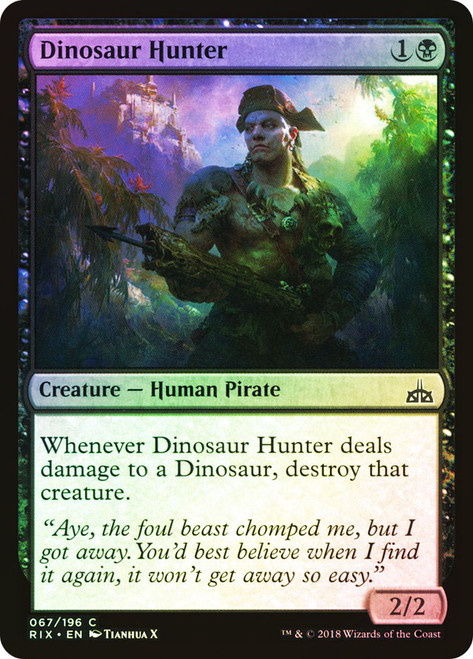 Dinosaur Hunter\nRivals of Ixalan\nSingle\nMagic The Gathering