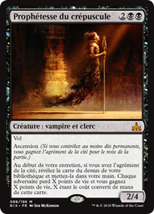 Twilight Prophet
Rivals of Ixalan - French
Single
Magic The Gathering