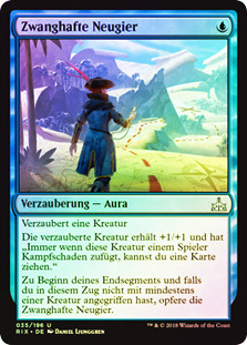 Curious Obsession
Rivals of Ixalan (Foil) - German
Single
Magic The Gathering